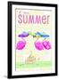Flamingo Summer II-Andi Metz-Framed Premium Giclee Print