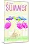 Flamingo Summer II-Andi Metz-Mounted Premium Giclee Print