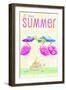 Flamingo Summer II-Andi Metz-Framed Art Print