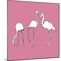 Flamingo Trio-Sandra Jacobs-Mounted Giclee Print