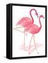 Flamingo Walk Watercolor I-Andi Metz-Framed Stretched Canvas