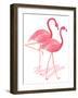 Flamingo Walk Watercolor I-Andi Metz-Framed Art Print