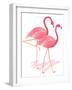 Flamingo Walk Watercolor I-Andi Metz-Framed Art Print