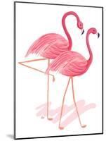 Flamingo Walk Watercolor I-Andi Metz-Mounted Art Print