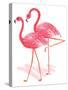 Flamingo Walk Watercolor II-Andi Metz-Stretched Canvas