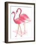 Flamingo Walk Watercolor II-Andi Metz-Framed Art Print