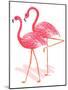 Flamingo Walk Watercolor II-Andi Metz-Mounted Art Print