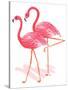 Flamingo Walk Watercolor II-Andi Metz-Stretched Canvas