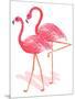 Flamingo Walk Watercolor II-Andi Metz-Mounted Art Print