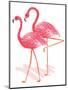 Flamingo Walk Watercolor II-Andi Metz-Mounted Art Print