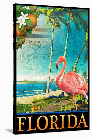 Flamingo-Chris Vest-Stretched Canvas