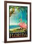 Flamingo-Chris Vest-Framed Art Print