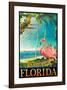 Flamingo-Chris Vest-Framed Art Print