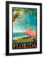 Flamingo-Chris Vest-Framed Art Print