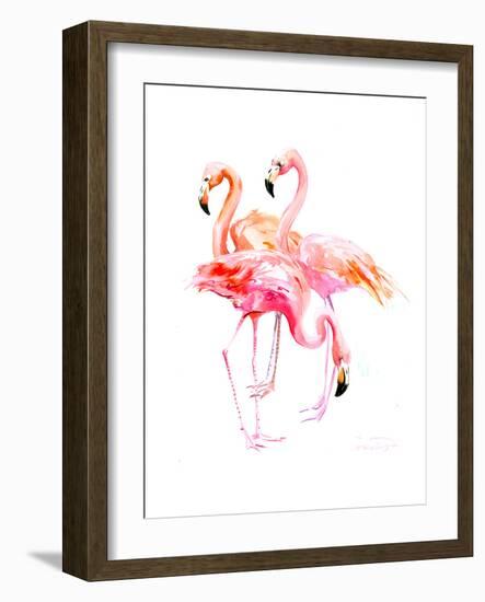 Flamingo-Suren Nersisyan-Framed Art Print