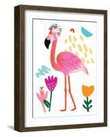 Flamingo-Jennifer McCully-Framed Art Print