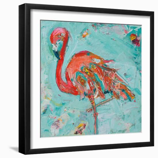 Flamingo-Kellie Day-Framed Art Print