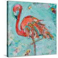 Flamingo-Kellie Day-Stretched Canvas