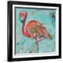 Flamingo-Kellie Day-Framed Art Print
