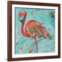 Flamingo-Kellie Day-Framed Art Print