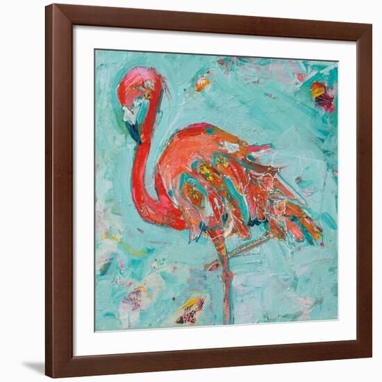 Flamingo-Kellie Day-Framed Art Print