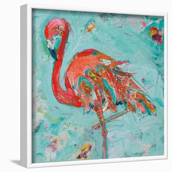 Flamingo-Kellie Day-Framed Art Print