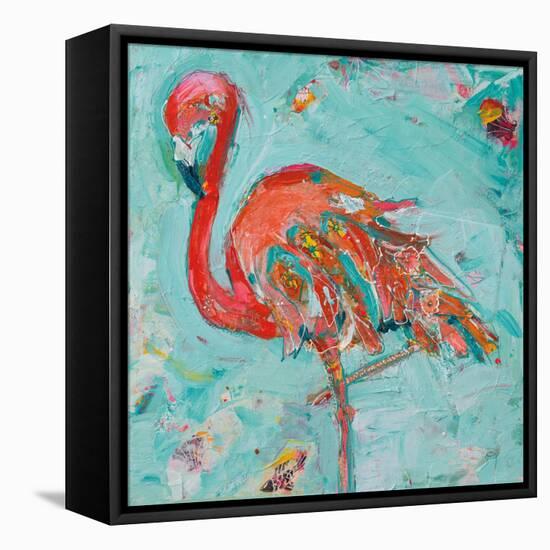 Flamingo-Kellie Day-Framed Stretched Canvas