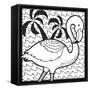 Flamingo-Hello Angel-Framed Stretched Canvas