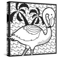 Flamingo-Hello Angel-Stretched Canvas