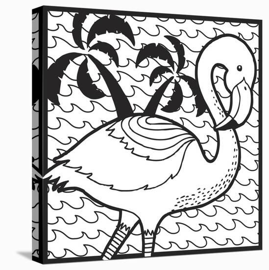 Flamingo-Hello Angel-Stretched Canvas