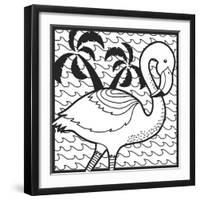 Flamingo-Hello Angel-Framed Giclee Print