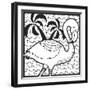 Flamingo-Hello Angel-Framed Giclee Print