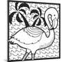 Flamingo-Hello Angel-Mounted Giclee Print
