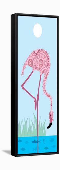 Flamingo-Teofilo Olivieri-Framed Stretched Canvas