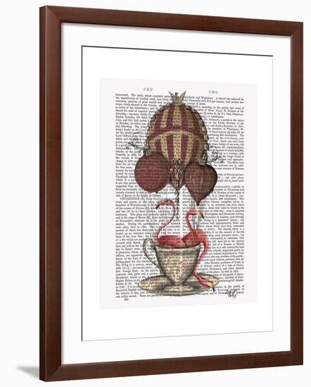 Flamingos in Teacup-Fab Funky-Framed Art Print