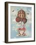 Flamingos in Teacup-Fab Funky-Framed Art Print