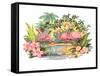 Flamingos in the Tropics-null-Framed Stretched Canvas