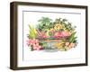 Flamingos in the Tropics-null-Framed Art Print