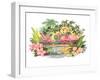 Flamingos in the Tropics-null-Framed Art Print