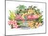 Flamingos in the Tropics-null-Mounted Art Print