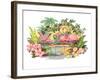 Flamingos in the Tropics-null-Framed Art Print