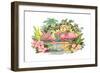 Flamingos in the Tropics-null-Framed Giclee Print