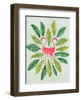 Flamingos-Cat Coquillette-Framed Art Print