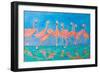 Flamingos-Julie DeRice-Framed Art Print