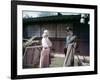 Flamme sur l'Asie The Hunters by DickPowell with May Britt and Robert Mitchum, 1958 (photo)-null-Framed Photo