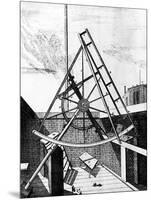 Flamsteed's Equatorially Mounted Sextant Fitted with Telescope, 1725-null-Mounted Giclee Print