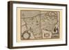 Flanders, Belgium Map-Pieter Van der Keere-Framed Art Print