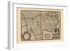 Flanders, Belgium Map-Pieter Van der Keere-Framed Art Print