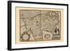 Flanders, Belgium Map-Pieter Van der Keere-Framed Art Print