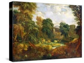 Flanders Landscape, 17th or Early 18th Century-Cornelis Huysmans-Stretched Canvas